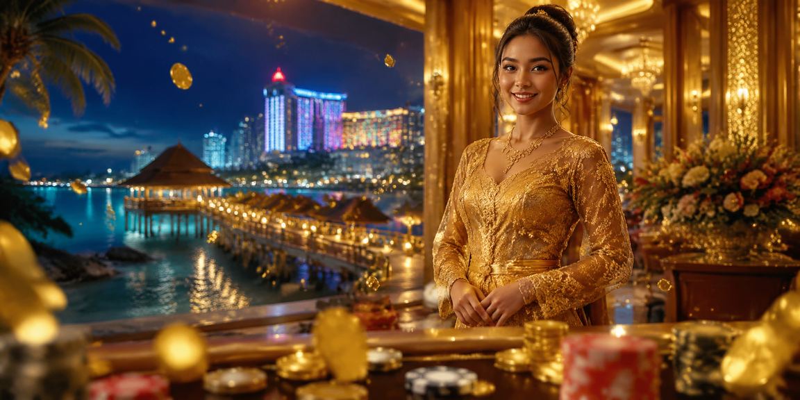 Suasana hiburan kasino di Genting Highlands dengan pakaian kebaya tempatan